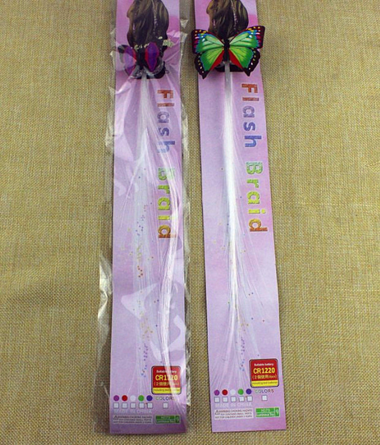 Led Shining Braid Wig Evening Party Atmosphere Cheering Props Fiber Optic Hair Colorful Butterfly Shining Braid Led Shining Braid Wig Evening Party Atmosphere Cheering Props Fiber Optic Hair Colorful Butterfly Shining Braid
