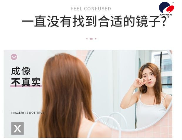 Bathroom Toilet Wall Hanging Mirror Punch-Free Toilet Love Makeup Mirror with Shelf Wall-Mounted Bathroom Toilet Wall Hanging Mirror Punch-Free Toilet Love Makeup Mirror with Shelf Wall-Mounted