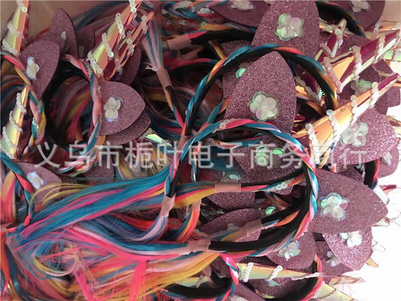 Ice and Snow Princess Elsa Wig Braid Headband Head Buckle Dream Mesh Snowflake Braid Festival Dressing Stage Hair Accessories