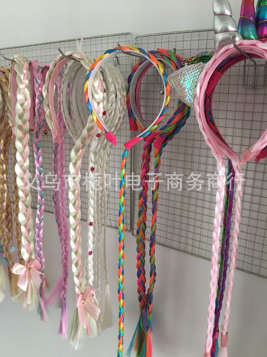 Ice and Snow Princess Elsa Wig Braid Headband Head Buckle Dream Mesh Snowflake Braid Festival Dressing Stage Hair Accessories