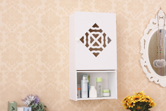 Bathroom moistureproof and antiseptic shelf bathroom wall hanging toilet cosmetics collection box. Bathroom moistureproof and antiseptic shelf bathroom wall hanging toilet cosmetics collection box.