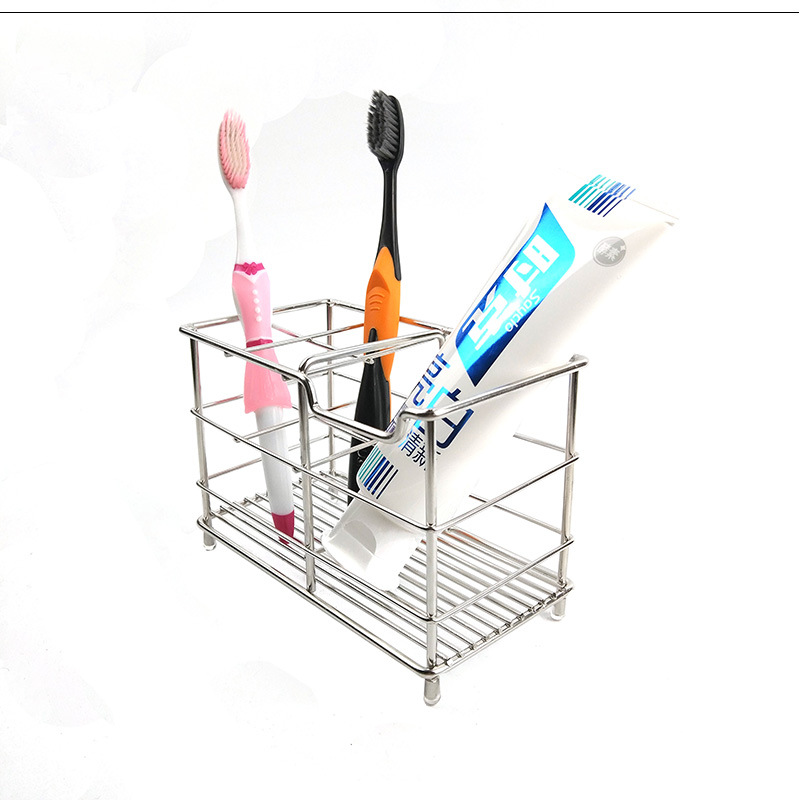 Manufacturers direct 304 stainless steel electric toothbrush holder, suction wall type multifunctional toothpaste seat bathroom shelf storage racks Manufacturers direct 304 stainless steel electric toothbrush holder, suction wall type multifunctional toothpaste seat bathroom shelf storage racks