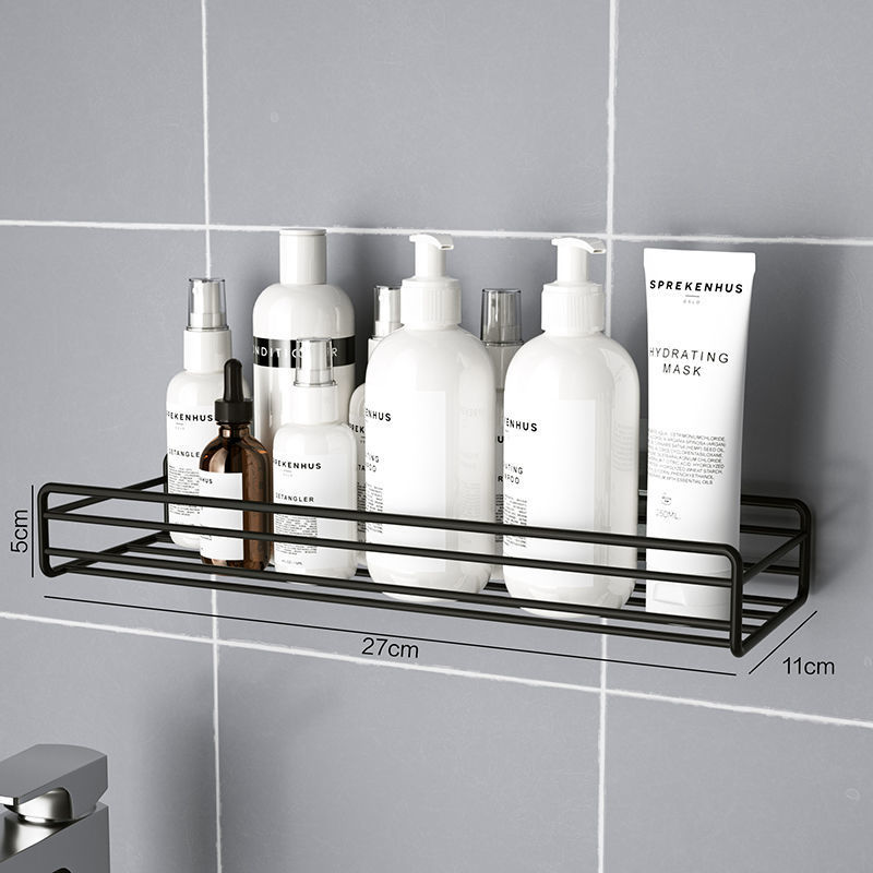 Punch-Free Bathroom Toilet Wall Kitchen Shelf Wall Tripod Holder Storage Rack