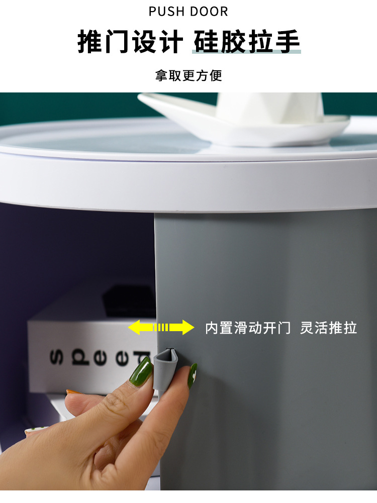 Bedroom Simple Nordic round Storage Cabinet Plastic Multi-Layer Bedside Table Bathroom Cabinet Shelf Side Cabinet Bedroom Simple Nordic round Storage Cabinet Plastic Multi-Layer Bedside Table Bathroom Cabinet Shelf Side Cabinet