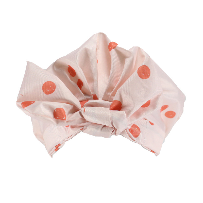 Shower Cap Waterproof Amazon Elastic Bow Black and White Stripes Shower Cap Female Yiwu Manufacturers Can Make a Variety of Patterns Shower Cap Waterproof Amazon Elastic Bow Black and White Stripes Shower Cap Female Yiwu Manufacturers Can Make a Variety of Patterns