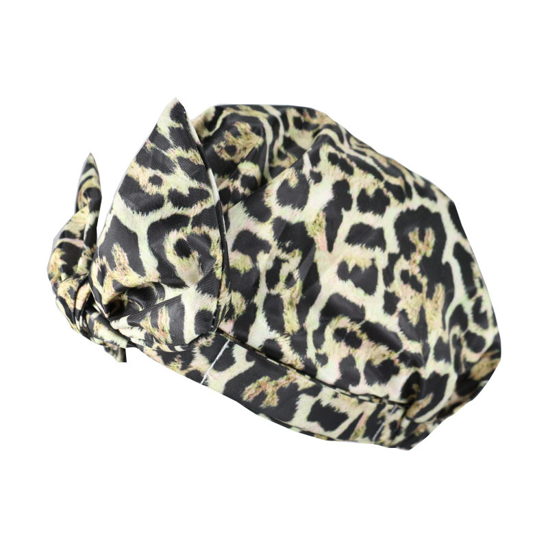 Shower Cap Waterproof Amazon Elastic Bow Black and White Stripes Shower Cap Female Yiwu Manufacturers Can Make a Variety of Patterns Shower Cap Waterproof Amazon Elastic Bow Black and White Stripes Shower Cap Female Yiwu Manufacturers Can Make a Variety of Patterns