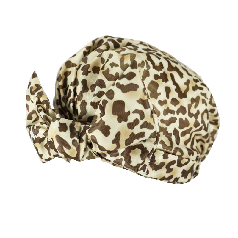 Shower Cap Waterproof Amazon Elastic Bow Black and White Stripes Shower Cap Female Yiwu Manufacturers Can Make a Variety of Patterns Shower Cap Waterproof Amazon Elastic Bow Black and White Stripes Shower Cap Female Yiwu Manufacturers Can Make a Variety of Patterns