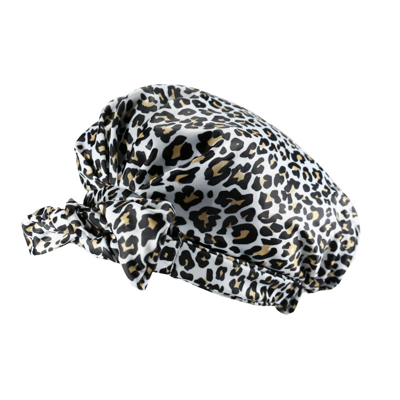 Shower Cap Waterproof Amazon Elastic Bow Black and White Stripes Shower Cap Female Yiwu Manufacturers Can Make a Variety of Patterns Shower Cap Waterproof Amazon Elastic Bow Black and White Stripes Shower Cap Female Yiwu Manufacturers Can Make a Variety of Patterns