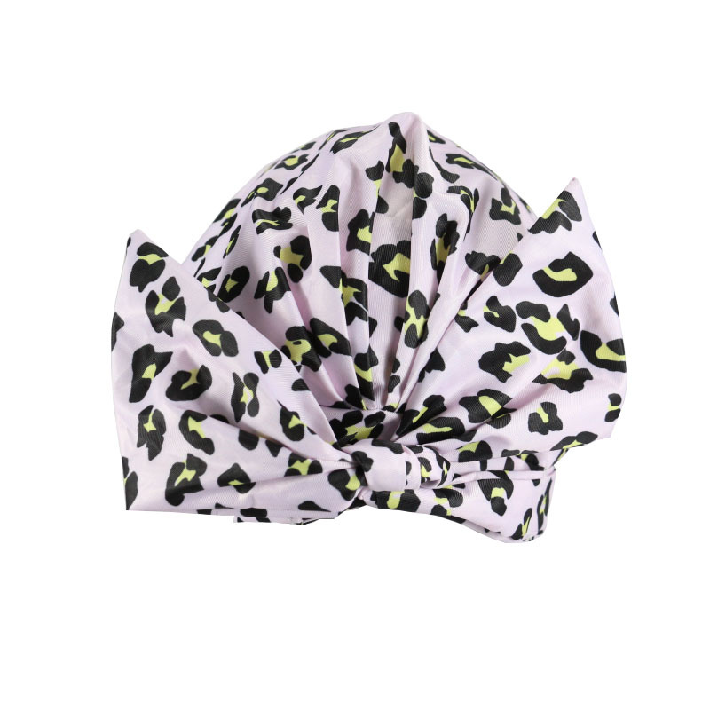 Shower Cap Waterproof Amazon Elastic Bow Black and White Stripes Shower Cap Female Yiwu Manufacturers Can Make a Variety of Patterns Shower Cap Waterproof Amazon Elastic Bow Black and White Stripes Shower Cap Female Yiwu Manufacturers Can Make a Variety of Patterns