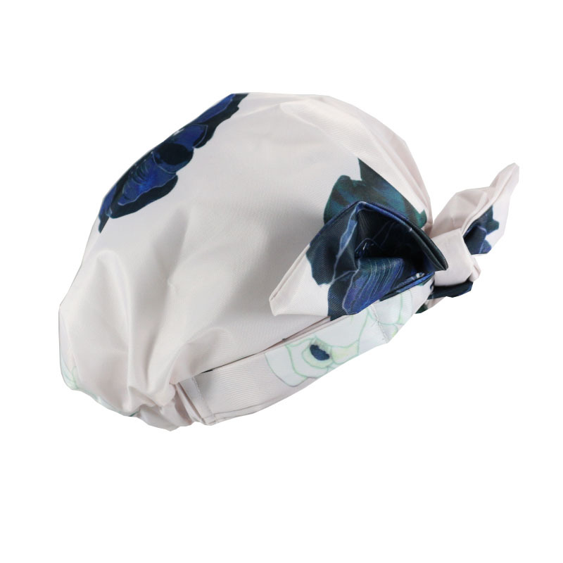 Shower Cap Waterproof Amazon Elastic Bow Black and White Stripes Shower Cap Female Yiwu Manufacturers Can Make a Variety of Patterns Shower Cap Waterproof Amazon Elastic Bow Black and White Stripes Shower Cap Female Yiwu Manufacturers Can Make a Variety of Patterns