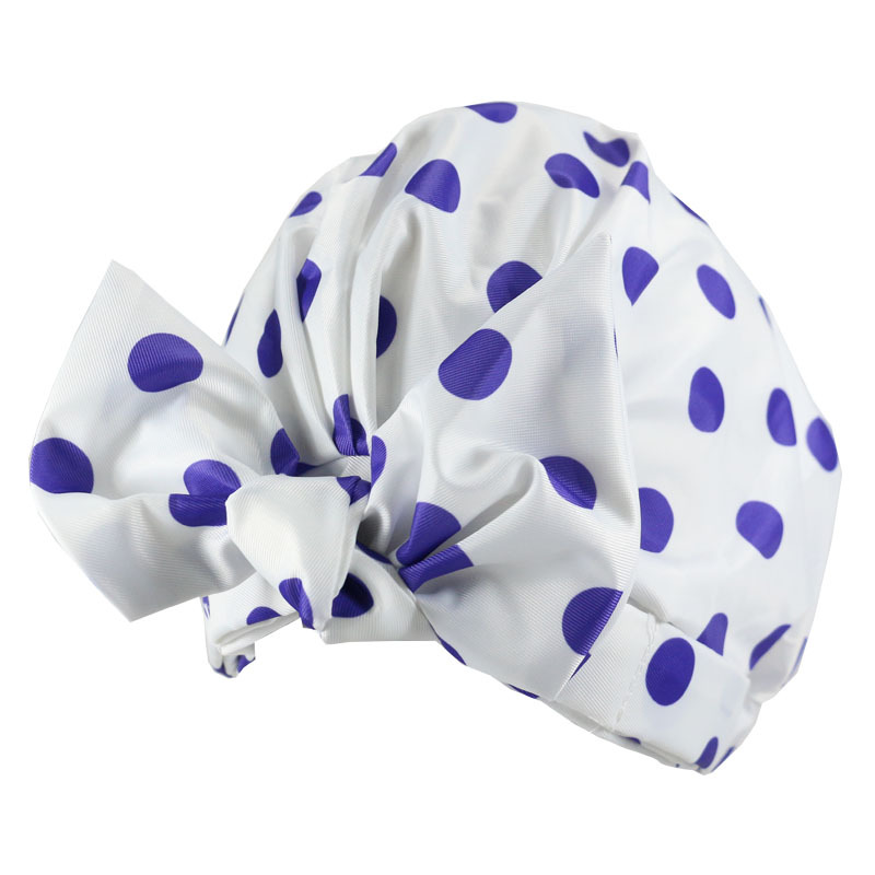 Shower Cap Waterproof Amazon Elastic Bow Black and White Stripes Shower Cap Female Yiwu Manufacturers Can Make a Variety of Patterns Shower Cap Waterproof Amazon Elastic Bow Black and White Stripes Shower Cap Female Yiwu Manufacturers Can Make a Variety of Patterns