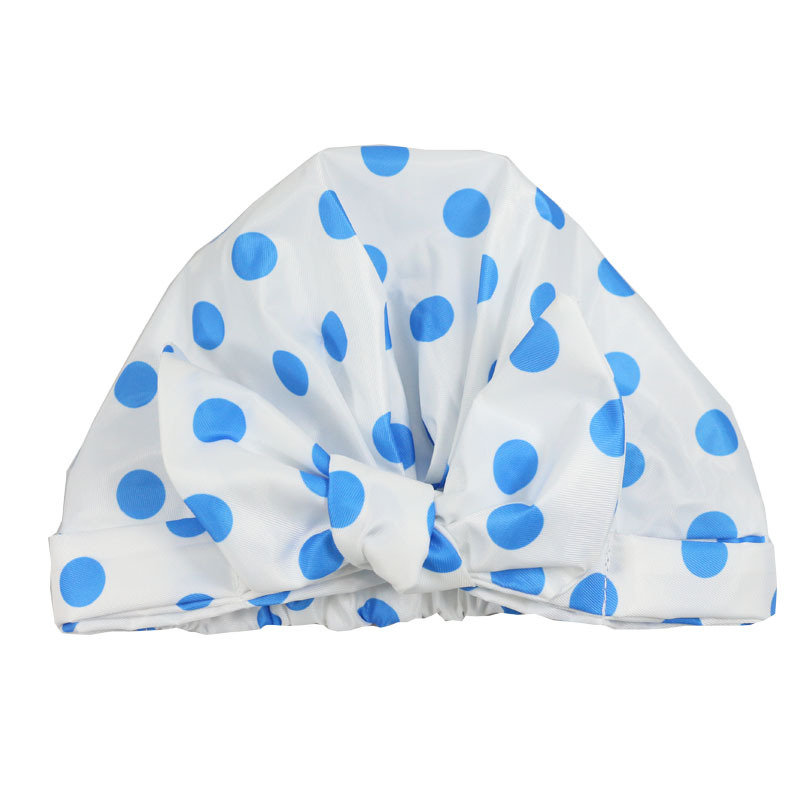 Shower Cap Waterproof Amazon Elastic Bow Black and White Stripes Shower Cap Female Yiwu Manufacturers Can Make a Variety of Patterns Shower Cap Waterproof Amazon Elastic Bow Black and White Stripes Shower Cap Female Yiwu Manufacturers Can Make a Variety of Patterns