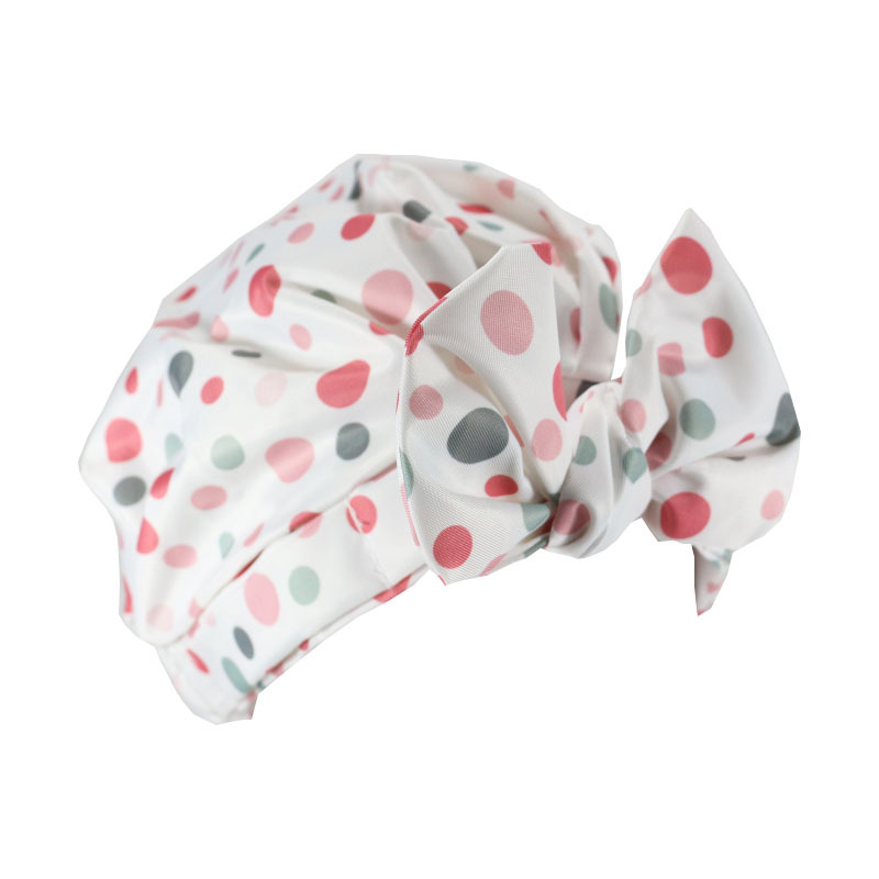 Shower Cap Waterproof Amazon Elastic Bow Black and White Stripes Shower Cap Female Yiwu Manufacturers Can Make a Variety of Patterns Shower Cap Waterproof Amazon Elastic Bow Black and White Stripes Shower Cap Female Yiwu Manufacturers Can Make a Variety of Patterns