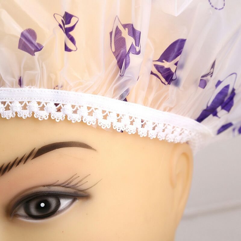 EVA waterproof shower cap color environmental protection hotel household shower cap thickening can be reused EVA waterproof shower cap color environmental protection hotel household shower cap thickening can be reused