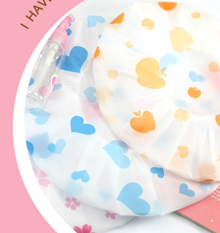 Cute waterproof shower cap thickened adult lady shampoo cap waterproof shower cap shower cap Cute waterproof shower cap thickened adult lady shampoo cap waterproof shower cap shower cap