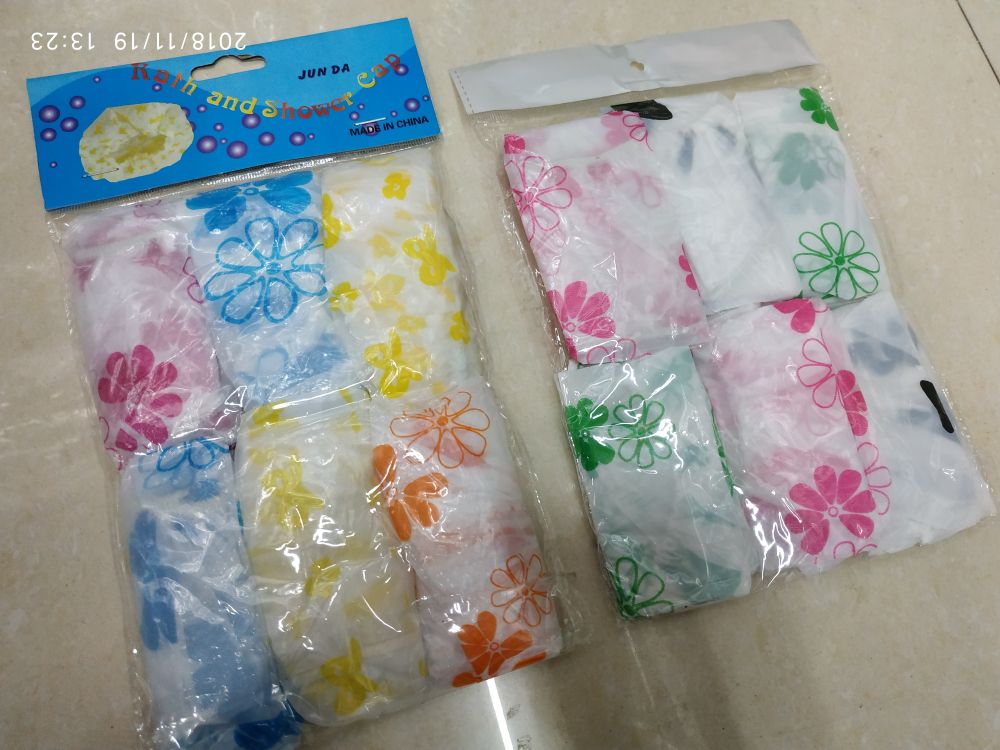 Disposable shower cap PE head cover household hotel shower cap