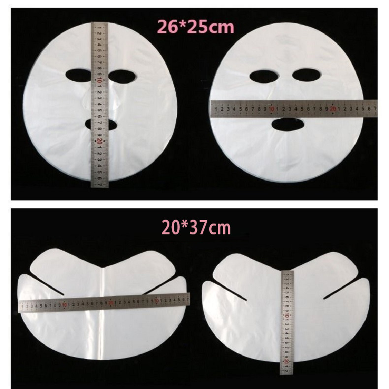 Factory in Stock Plastic Wrap Facial Mask Household DIY Beauty Salon Ultra-Thin Disposable Plastic Facial Mask Tissue Wholesale