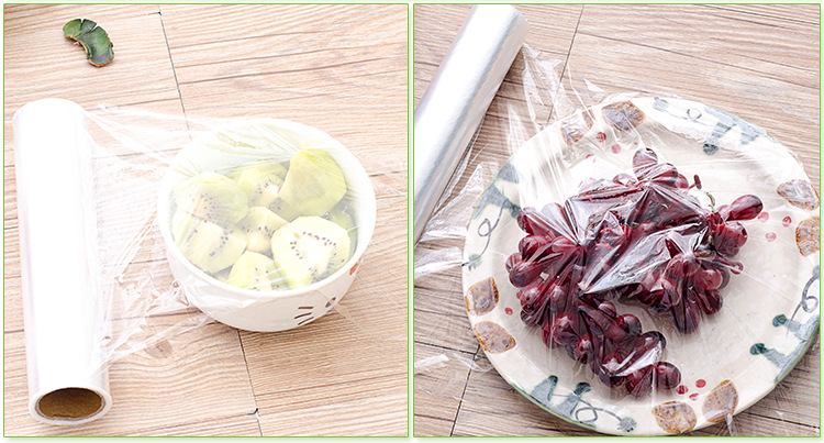 Manufacturers direct high-end PE material plastic wrap green health colorless transparent vegetables and fruits special plastic wrap