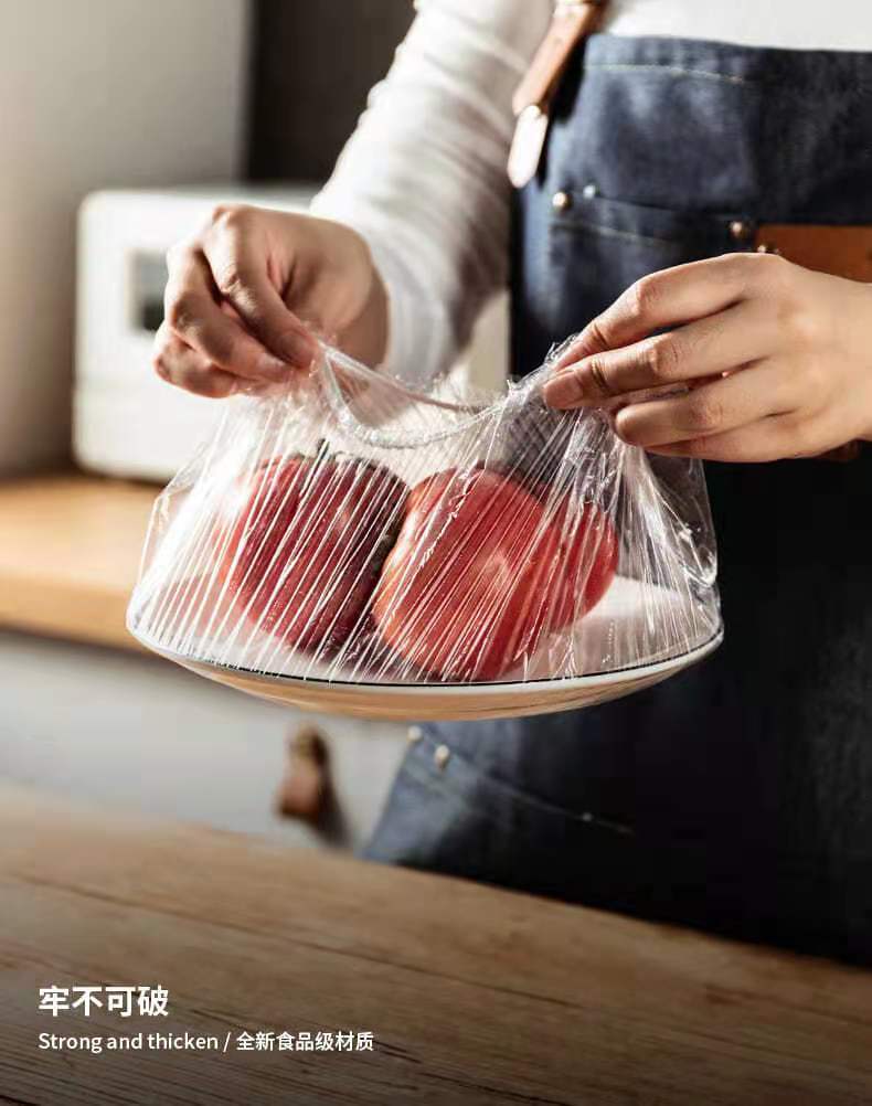 One Piece Dropshipping Food Grade Plastic Wrap Cover Household Refrigerator Leftovers Bowl Cover Disposable Sealed Fresh-Keeping Multi-Energy Bowl Cover