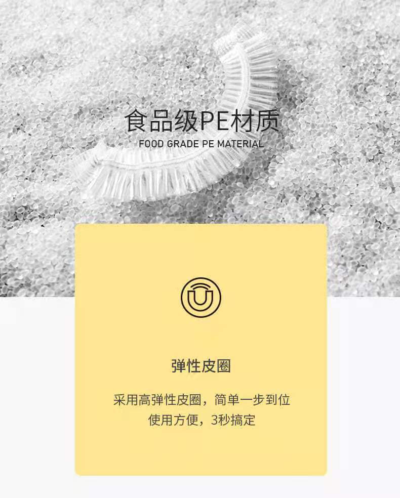 One Piece Dropshipping Food Grade Plastic Wrap Cover Household Refrigerator Leftovers Bowl Cover Disposable Sealed Fresh-Keeping Multi-Energy Bowl Cover