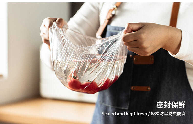 One Piece Dropshipping Food Grade Plastic Wrap Cover Household Refrigerator Leftovers Bowl Cover Disposable Sealed Fresh-Keeping Multi-Energy Bowl Cover