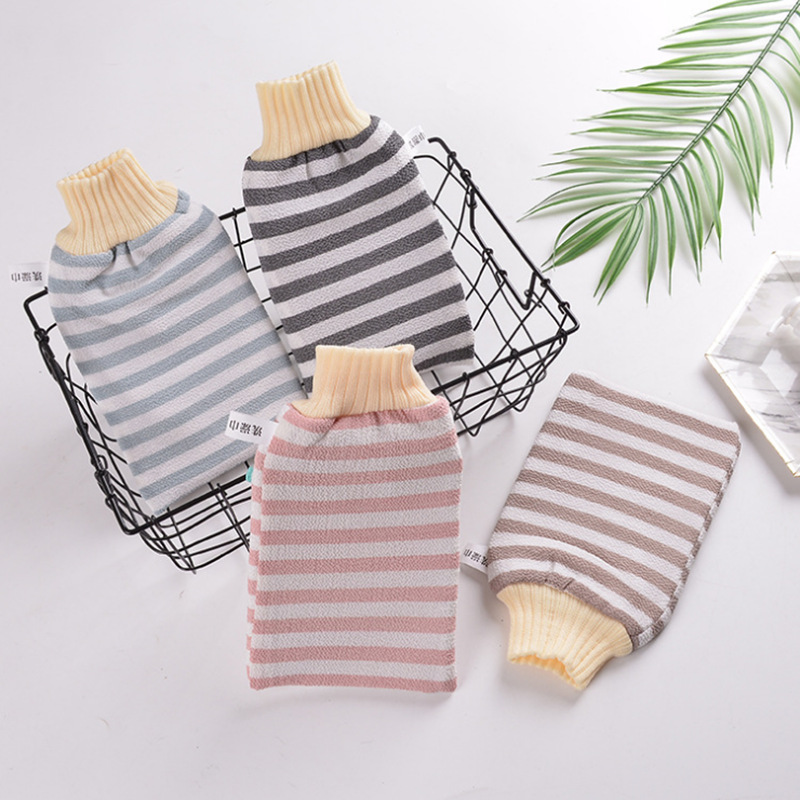 Double-Layer Thickened Bath Towel Women's and Men's Bath Towel Gloves Strong Rubbing No Pain Adult Rubbing Back Bath Korean Scrubbing Gray Double-Layer Thickened Bath Towel Women's and Men's Bath Towel Gloves Strong Rubbing No Pain Adult Rubbing Back Bath Korean Scrubbing Gray