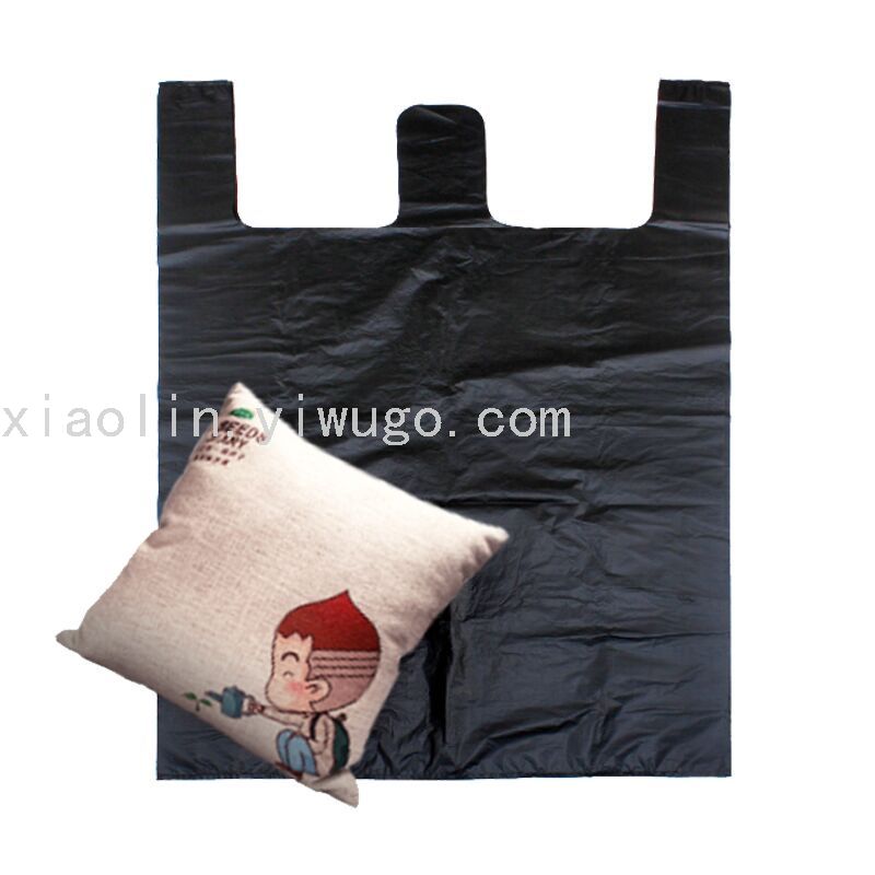 Factory Direct Black Plastic Shopping Handbag Waistcoat Bag Vest Bag Garbage Bag Factory Direct Black Plastic Shopping Handbag Waistcoat Bag Vest Bag Garbage Bag