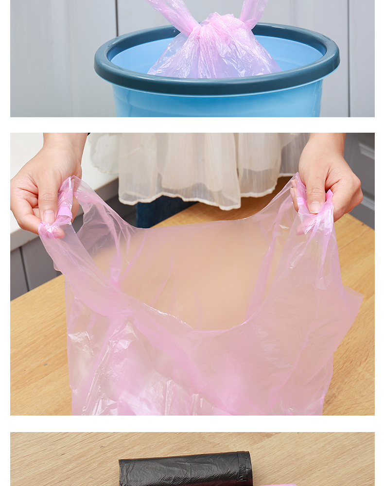 Point-Breaking Thickened Household Kitchen Portable Vest Garbage Bag New Material Multicolor, Large Garbage Bag 100 Pieces Point-Breaking Thickened Household Kitchen Portable Vest Garbage Bag New Material Multicolor, Large Garbage Bag 100 Pieces