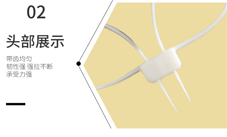 Self-Locking Double Buckle Tie 12 X700mm Plastic Handcuffs Boxing Hand Wrap Black And White Cable Tie Pieces Cable Tie Hand Cuff Ribbon