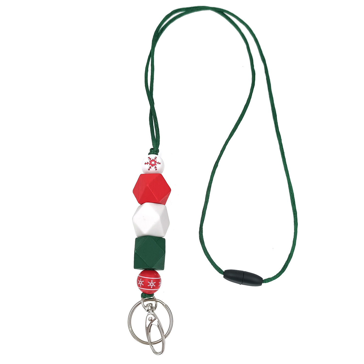 Amazon Hot Christmas Lanyard Badge Clip Key Can Buckle Work Card Long Necklace Cellphone Chain