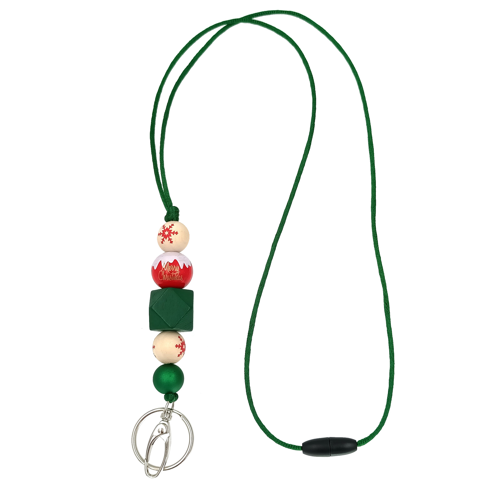 Amazon Hot Christmas Lanyard Badge Clip Key Can Buckle Work Card Long Necklace Cellphone Chain