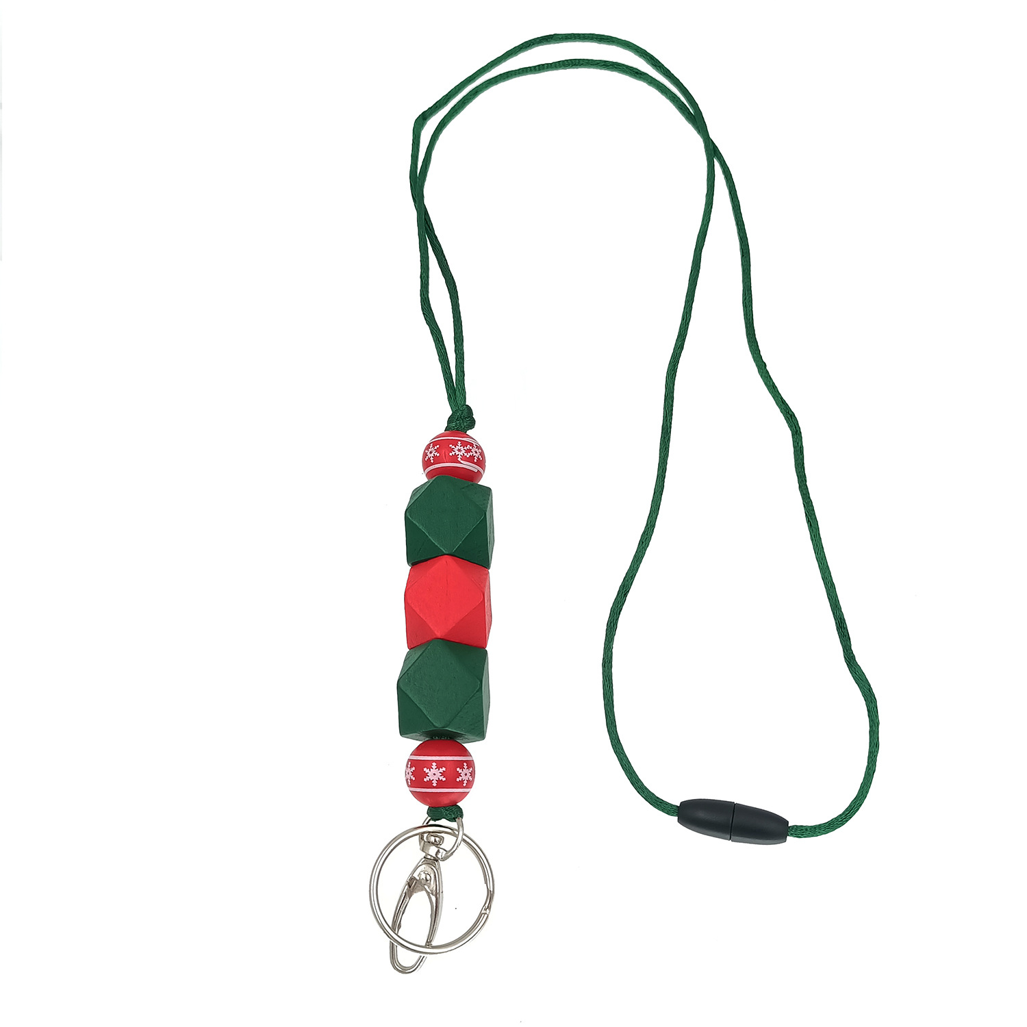 Amazon Hot Christmas Lanyard Badge Clip Key Can Buckle Work Card Long Necklace Cellphone Chain