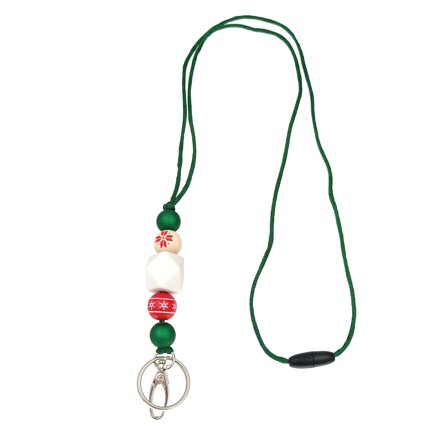 Amazon Hot Christmas Lanyard Badge Clip Key Can Buckle Work Card Long Necklace Cellphone Chain