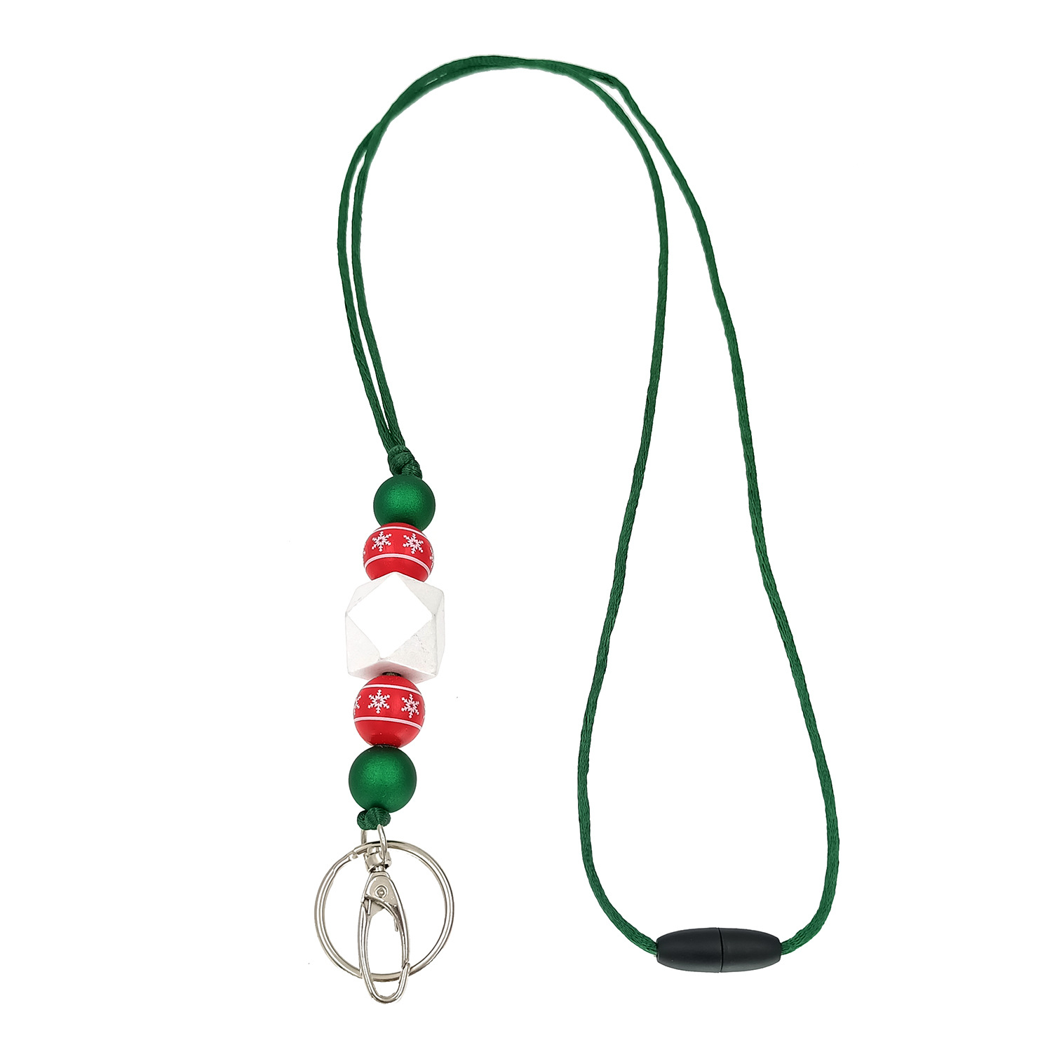 Amazon Hot Christmas Lanyard Badge Clip Key Can Buckle Work Card Long Necklace Cellphone Chain