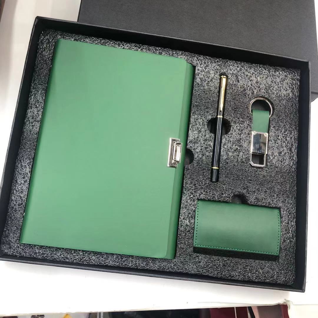 High-End Business Gift Box with Pen and Keychain with Business Card Case Customization High-End Business Gift Box with Pen and Keychain with Business Card Case Customization