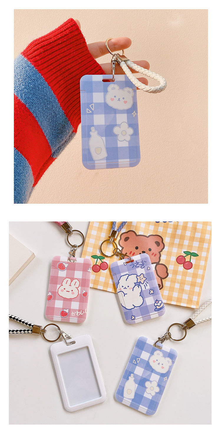INS Style Student Bus Card Holder Creative Campus Access Control Keychain Card Holder Cartoon Cute Slide Cover Protective Cover INS Style Student Bus Card Holder Creative Campus Access Control Keychain Card Holder Cartoon Cute Slide Cover Protective Cover