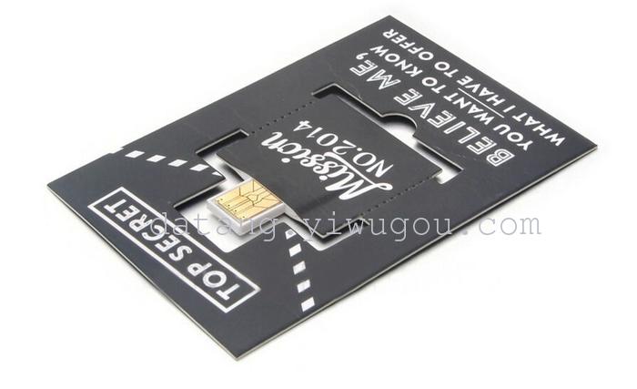 Paper card USB credit card webkeyU disk U disk address key Brochure