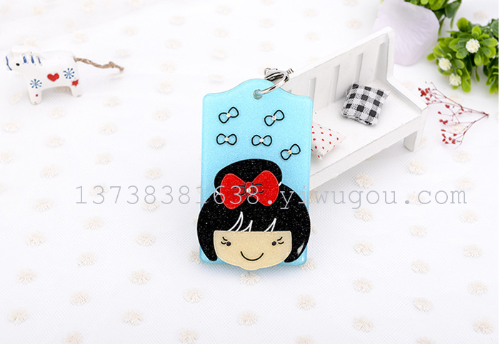 New shell yakelika Keychain IC solid smart bus card cards cartoon