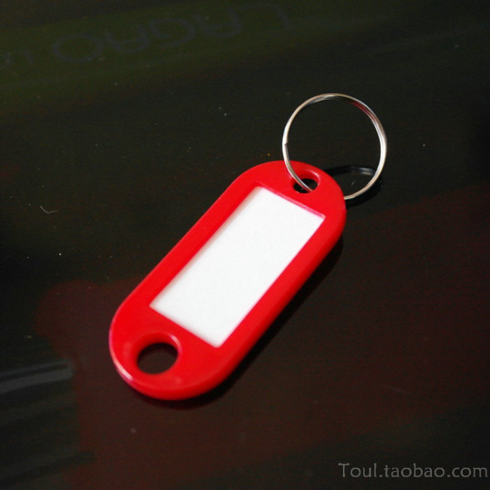 Plastic key buckle card key card classification card hotel luggage tag tag tag number card listing