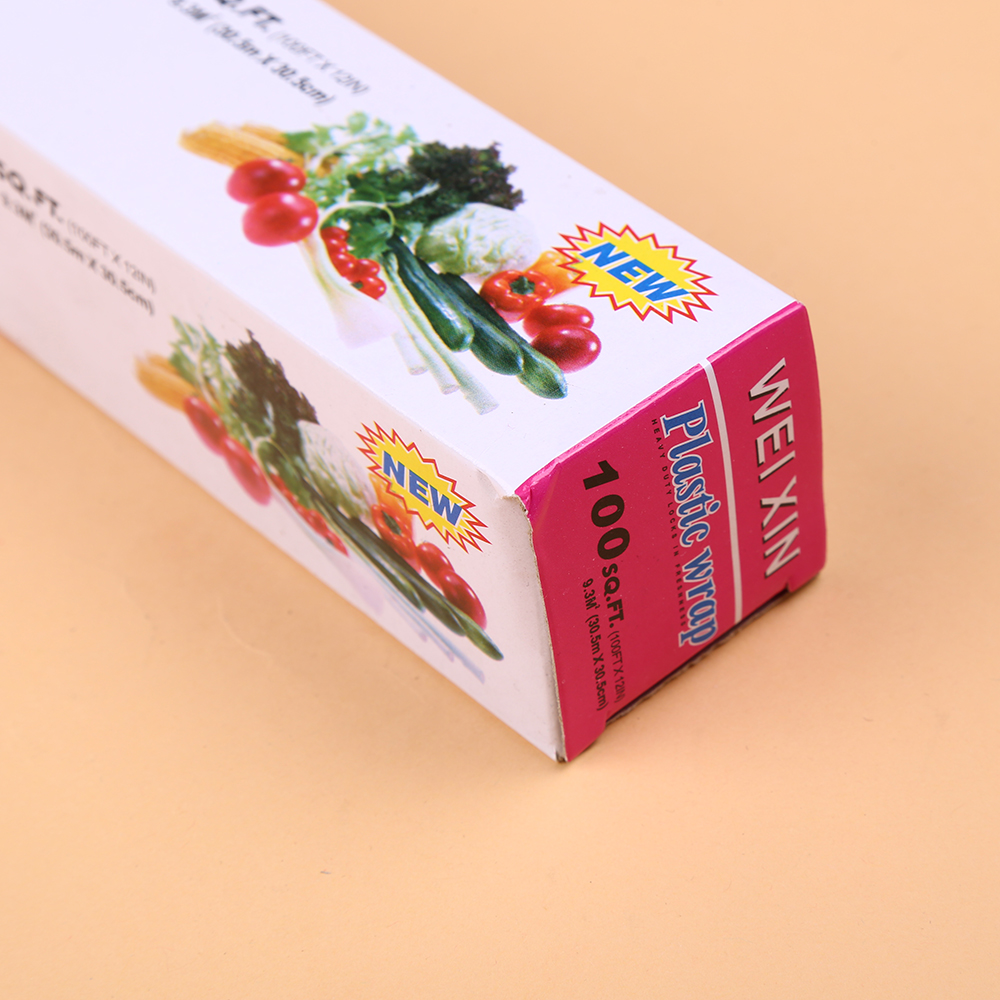 Kitchen Plastic Wrap Fresh Fruit and Vegetable Stretch Wrap Household Food Grade Plastic Wrap