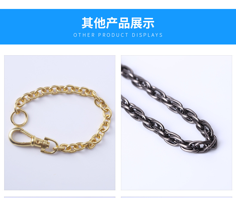 Zinc alloy spring ring color dog button metal lobster key ring key ring C - shaped key chain card ring