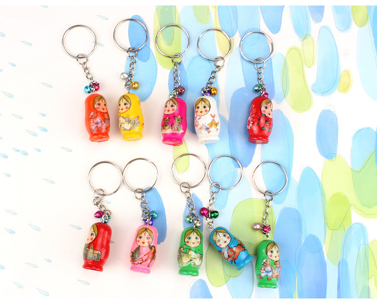 Wooden Russian Matryoshka Doll Mobile Phone Charm Keychain Pendant 12 PCs Per Card Early Childhood Educational Toys Factory Wholesale Wooden Russian Matryoshka Doll Mobile Phone Charm Keychain Pendant 12 PCs Per Card Early Childhood Educational Toys Factory Wholesale