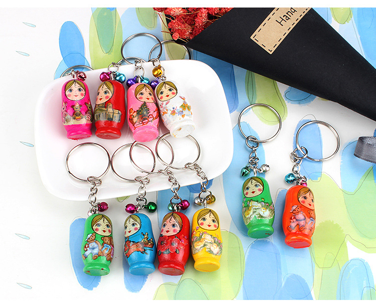 Wooden Russian Matryoshka Doll Mobile Phone Charm Keychain Pendant 12 PCs Per Card Early Childhood Educational Toys Factory Wholesale Wooden Russian Matryoshka Doll Mobile Phone Charm Keychain Pendant 12 PCs Per Card Early Childhood Educational Toys Factory Wholesale