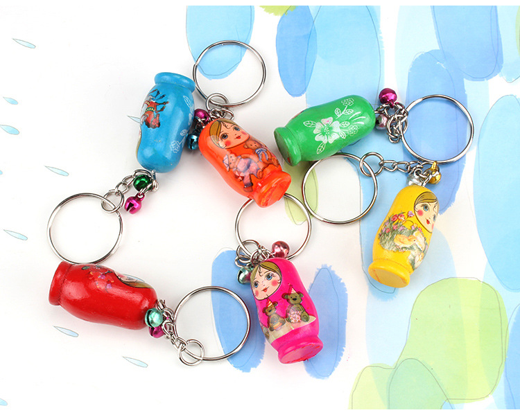 Wooden Russian Matryoshka Doll Mobile Phone Charm Keychain Pendant 12 PCs Per Card Early Childhood Educational Toys Factory Wholesale Wooden Russian Matryoshka Doll Mobile Phone Charm Keychain Pendant 12 PCs Per Card Early Childhood Educational Toys Factory Wholesale