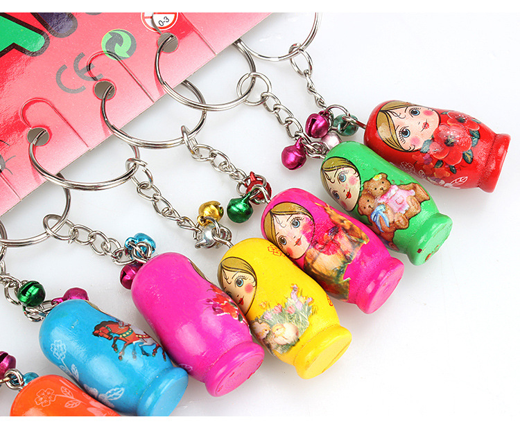 Wooden Russian Matryoshka Doll Mobile Phone Charm Keychain Pendant 12 PCs Per Card Early Childhood Educational Toys Factory Wholesale Wooden Russian Matryoshka Doll Mobile Phone Charm Keychain Pendant 12 PCs Per Card Early Childhood Educational Toys Factory Wholesale