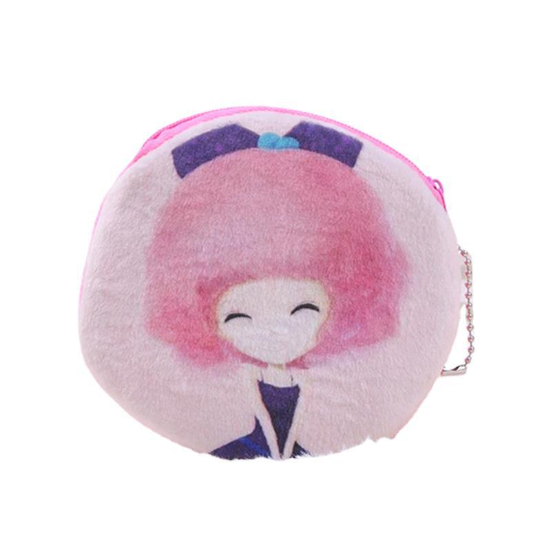 Korean Cute Girls Coin Purse Cartoon Plush Toy for Girls Change Card Holder Key Case Factory Wholesale