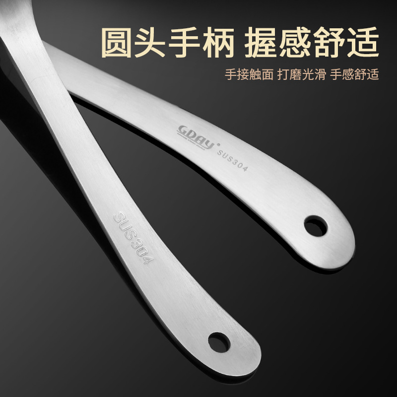 304 Stainless Steel Soup Ladle Household Soup Spoon Porridge Porridge Spoon Kitchen Thickened Soup Ladle Soup Scoop Kitchenware Spoon Porridge Spoon