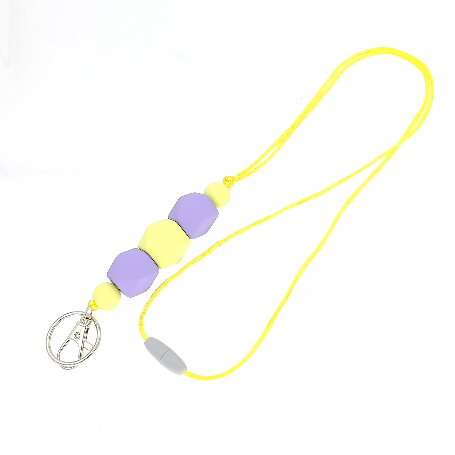 Amazon Hot Sale Lanyard Badge Clip Key Can Buckle Work Card Card Holder Long Sweater Necklace Cellphone Chain
