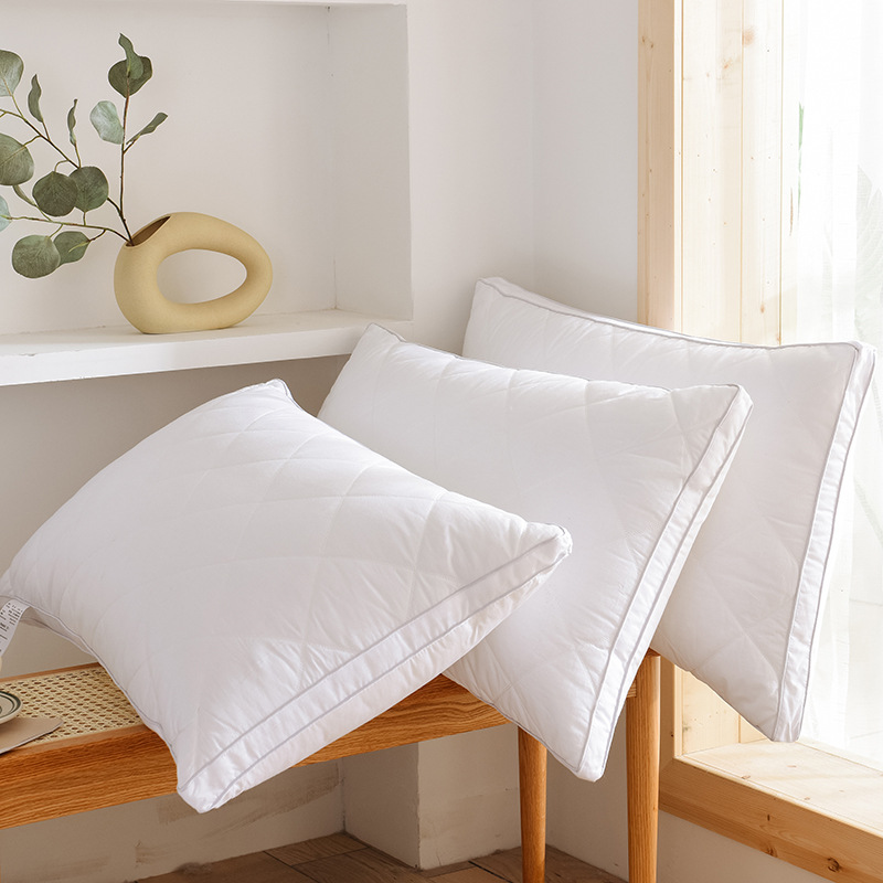 Manufacturers Produce Cotton Feather Velvet Three-Dimensional Pillow Core, Pillow Single Household Hotel Hotel Cervical Pillow Insert