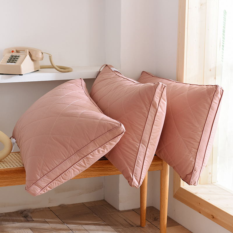 Manufacturers Produce Cotton Feather Velvet Three-Dimensional Pillow Core, Pillow Single Household Hotel Hotel Cervical Pillow Insert